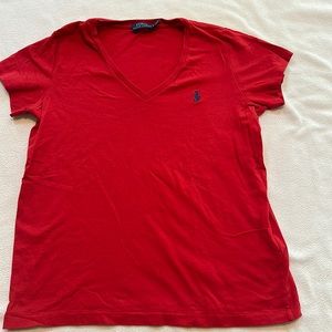 Ralph Lauren Red Tee M